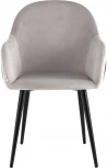 Стул Stool Group Новел велюр светло-серый с темно-серой спинкой УТ000035946