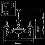Подвесная люстра Osgona Anemone 714084