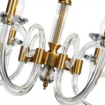 Подвесная люстра Stilfort Glass 1050/03/08P (220V, хрусталь, на цепи, свеча)