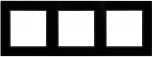 Рамка стеклянная FRM-GLARE-GS-3-BK (Arlight) 043800
