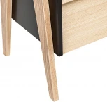 Этажерка широкая "Сканди" с тумбой 2 ящ. (1104) 2000026706632 Leset