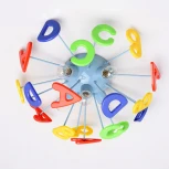 Потолочный светильник круглый MW-Light Улыбка 365013705 (для детской, 220V, буквы)