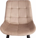 Обеденный стул Tetchair ABRUZZO (Металл,Вельвет/Бежевый,Черный) 20436