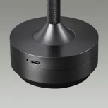 Настольная лампа с аккумулятором 5034/6TL черный никель/металл/акрил LED 6W 3000K-5700K 300Лм Odeon Light Tet-A-Tet (12V, диммер, сенсорный выключатель, круглые)