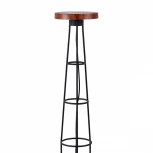 Уличный встраиваемый в грунт светильник со столиком Odeon Light Liana 7108/15GLA окраш. под дерево/металл LED 12W 220V (IP65)