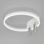 Спот Wi-Fi Eurosvet 90247/3 белый / хром (LED, 220V, управление смартфоном, голосовое управление, умный дом - Minimir Home, Алиса, Маруся, Салют, кольцо)