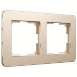 Рамка на 2 поста Platinum (шампань) Werkel W0022611 (a059214)