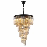 Подвесная люстра каскадная Citilux Мартин CL332172 (220V, хрусталь, на цепи)