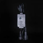 Контроллер для Cиликоновых Нитей 24В с Возможностью Управления, до 600 LED, Провод Черный Каучук, IP65