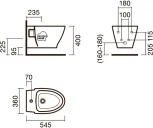 Биде подвесное Sanitana Pop Art
