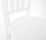 Стул Кабриоль Жесткий, Белый, Аврора