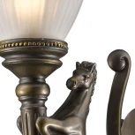 Настенный фонарь уличный Favourite Guards 1334-1WL (220V, факел, животные, IP44)