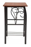 Тумба прикроватная PICCOLO черный/красный дуб (металл/гевея)