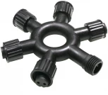 Разветвитель 5-ти Лучевой для Belt-Lite и Unibelt, Провод Черный ПВХ, IP54