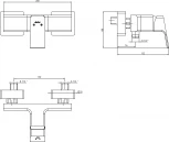 Смеситель E.C.A. Tiera 102154024EX для душа