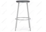 Барный стул Woodville Drezegomad серый полимер / светлый мусс 459665