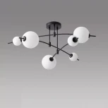 Потолочная люстра на штанге iLedex Epical 6827-6 BK+WH