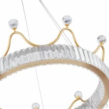 Подвесной светильник Arte Milano Venezia 310322/D600 GD (регулировка яркости, LED, 220V, хрусталь, пульт управления, на тросе, круглые)