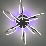 Потолочная люстра RGB на штанге Citilux Salma Smart CL224A161 (LED, 220V, голосовое управление, пульт управления, управление смартфоном, умный дом - Алиса, Маруся, Экосистема Сбер)