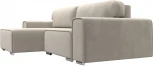 Диван угловой Лига-029 левый угол (Бежевый/Микровельвет) Лига Диванов арт.121917L