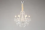 Подвесная люстра Koletta APL.755.03.06 (220V, хрусталь, подвески, на цепи, свеча)