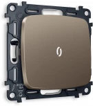 Комплект механизма Ambrella Volt 1-клавишного проходного выключателя с подсветкой 5600K OMEGA MO632035 Темная бронза матовый QUANT