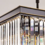 Подвесная люстра ярусная каскадная Citilux Мартин CL332241 (220V, хрусталь, на цепи)