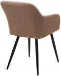 Стул BRANDY 505-4 Латте, велюр беспальчиковый" / черный каркас, М-City"