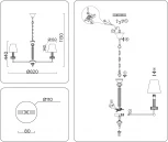 Подвесная люстра Ambrella HIGH LIGHT LH71023 (220V, на цепи)