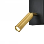 Бра с спотом и выключателем Escada Comfy 598/1A Black/Brass (220V)