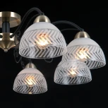 Потолочная люстра на штанге ILLUMICO IL0435-8CSQ-24 BK AB SPICA