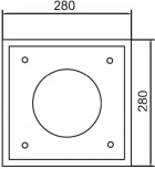 Уличный встраиваемый светильник Oasis Light INOX 77803