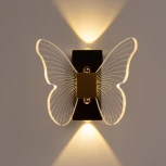 Настенный светильник светодиодный с бабочками De City Конти 488024801 (220V, бабочки)