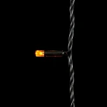 Гирлянда Нить с Колпачком 10м Желтая 24В, 100 LED, Провод Черный ПВХ, IP65