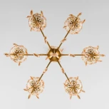 Подвесная люстра Eurosvet Escada 10109/6 бронза/тонированный хрусталь Strotskis