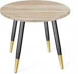 Стол SHT-TU14/МДФ 80 дуб сонома светлый/чёрный муар/золото Sheffilton SHT-TU14 6328796102