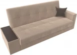 Диван-книжка Лига-020 стол слева (Бежевый,Коричневый/Велюр) Лига Диванов арт.118473L