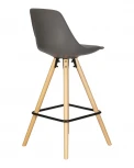 Стул полубарный RONNI (ножки светлый бук, тёмно-серый (GR-04))