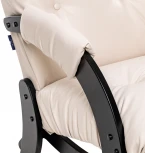 Кресло-качалка Модель 68 (Футура) Венге текстура, к/з Varana cappuccino 2500000177460 Leset