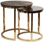 Журнальный стол Garda Decor 57EL-ET101B-BL (Золото/Черный)