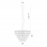 Подвесная люстра Divinare Nova 1223/02 SP-9