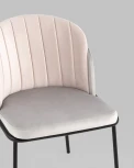 Стул Дабл велюр серый с розовой вставкой Stool Group УТ000035478
