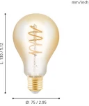 Лампочка светодиодная желтый шар LED 4W Eglo Lm_led_e27 11875