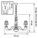 Подвесная люстра Osgona Alveare 702084