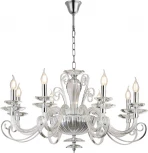 Подвесная люстра Newport 8570 8578/C chrome (220V, на цепи, подсвечник, свеча)