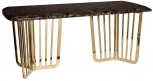 Кухонный стол Garda Decor 33FS-1800-STOL/OB-PG (Золото/Мрамор)
