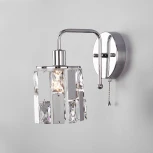 Бра Eurosvet Scoppio 10101/1 хром/прозрачный хрусталь Strotskis (220V, выключатель)