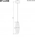 Подвесной светильник ST Luce Ciara SL1242.123.01 Хром/Золотистый G9 1*5W (220V, на проводе)