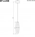 Подвесной светильник ST Luce Ciara ST-Luce SL1242.153.01 Хром/Молочный G9 1*5W (220V, на проводе)