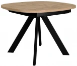 Стол DikLine B110 Дуб галифакс,опоры черные